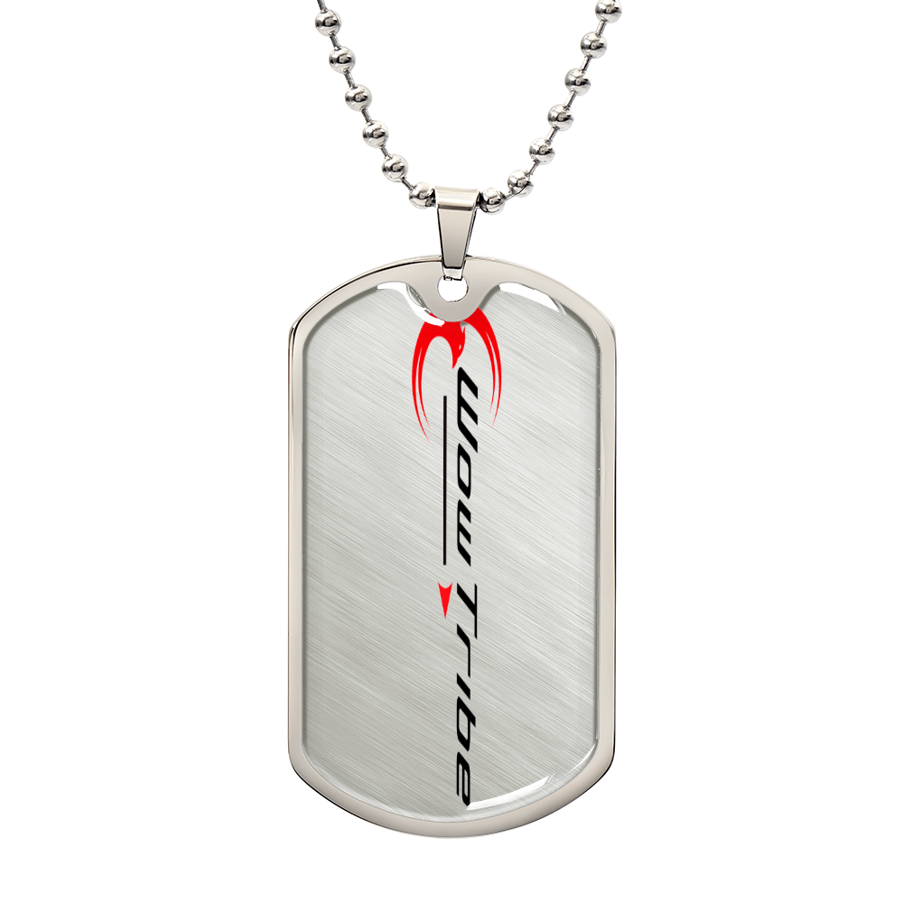 WowTribe Luxury Graphic Dog Tag Necklace