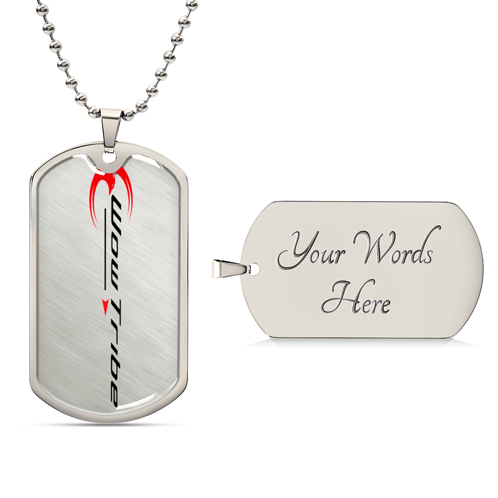 WowTribe Luxury Graphic Dog Tag Necklace