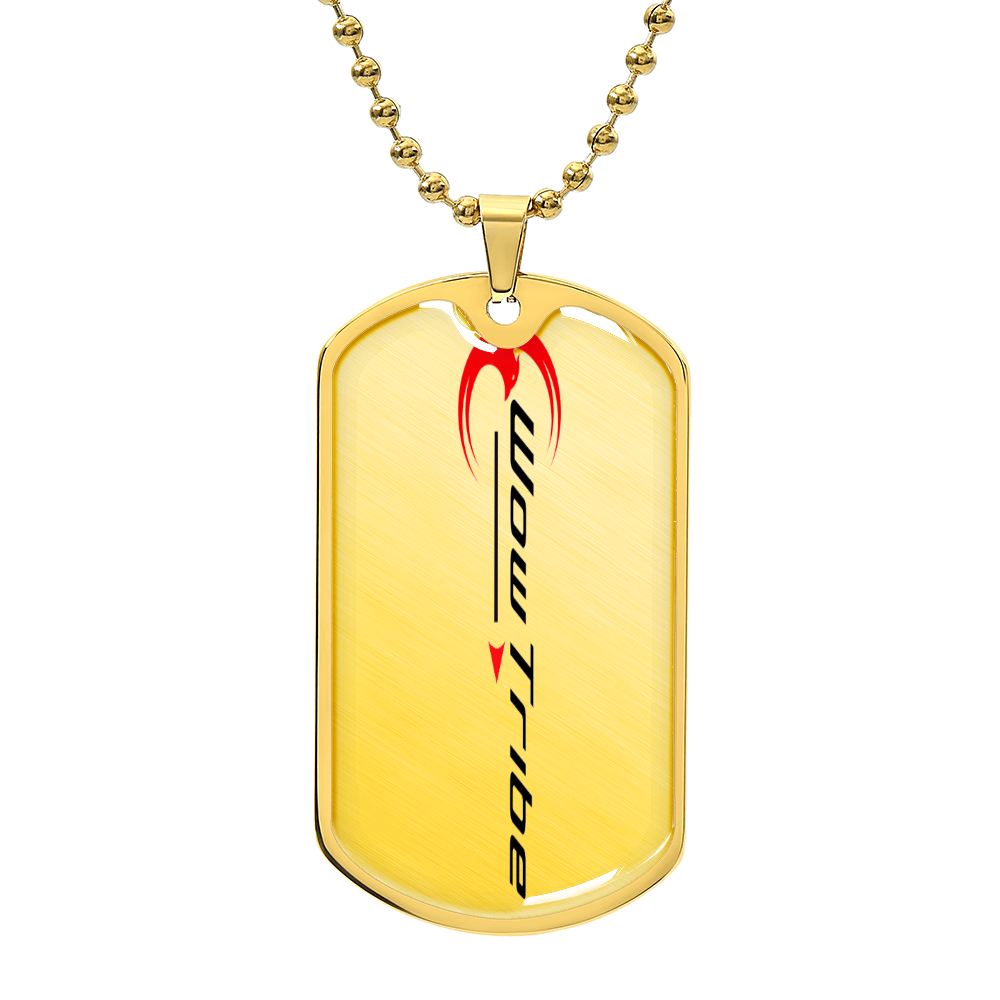 WowTribe Luxury Graphic Dog Tag Necklace
